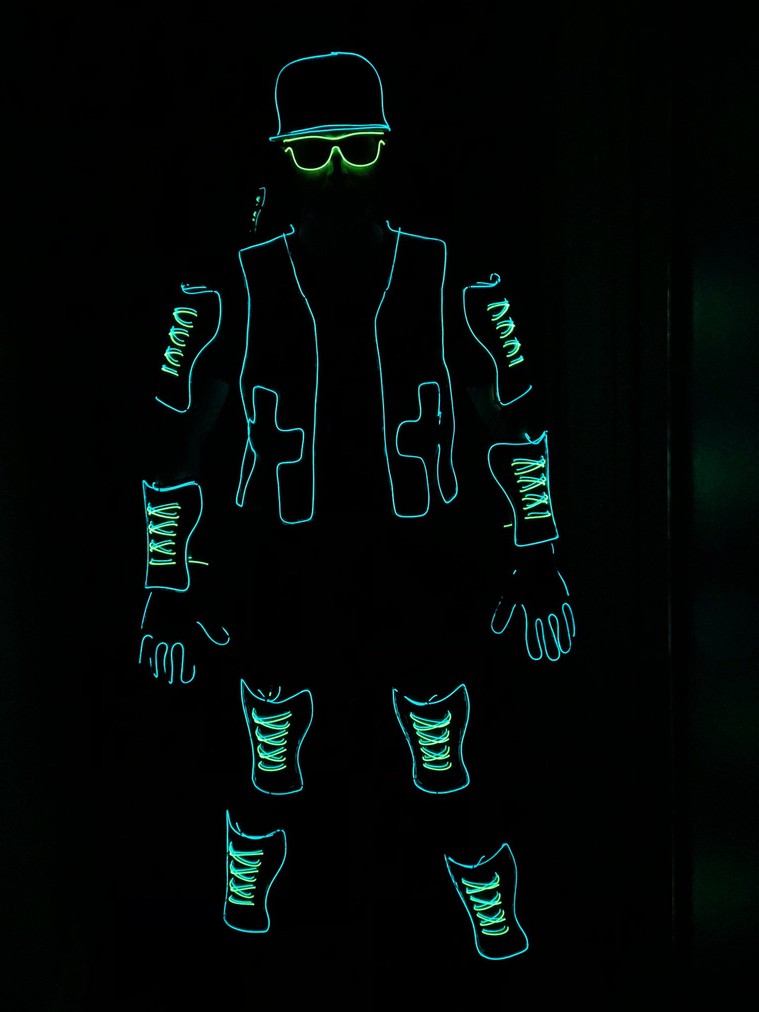 EL Wire Deluxe Light Suit