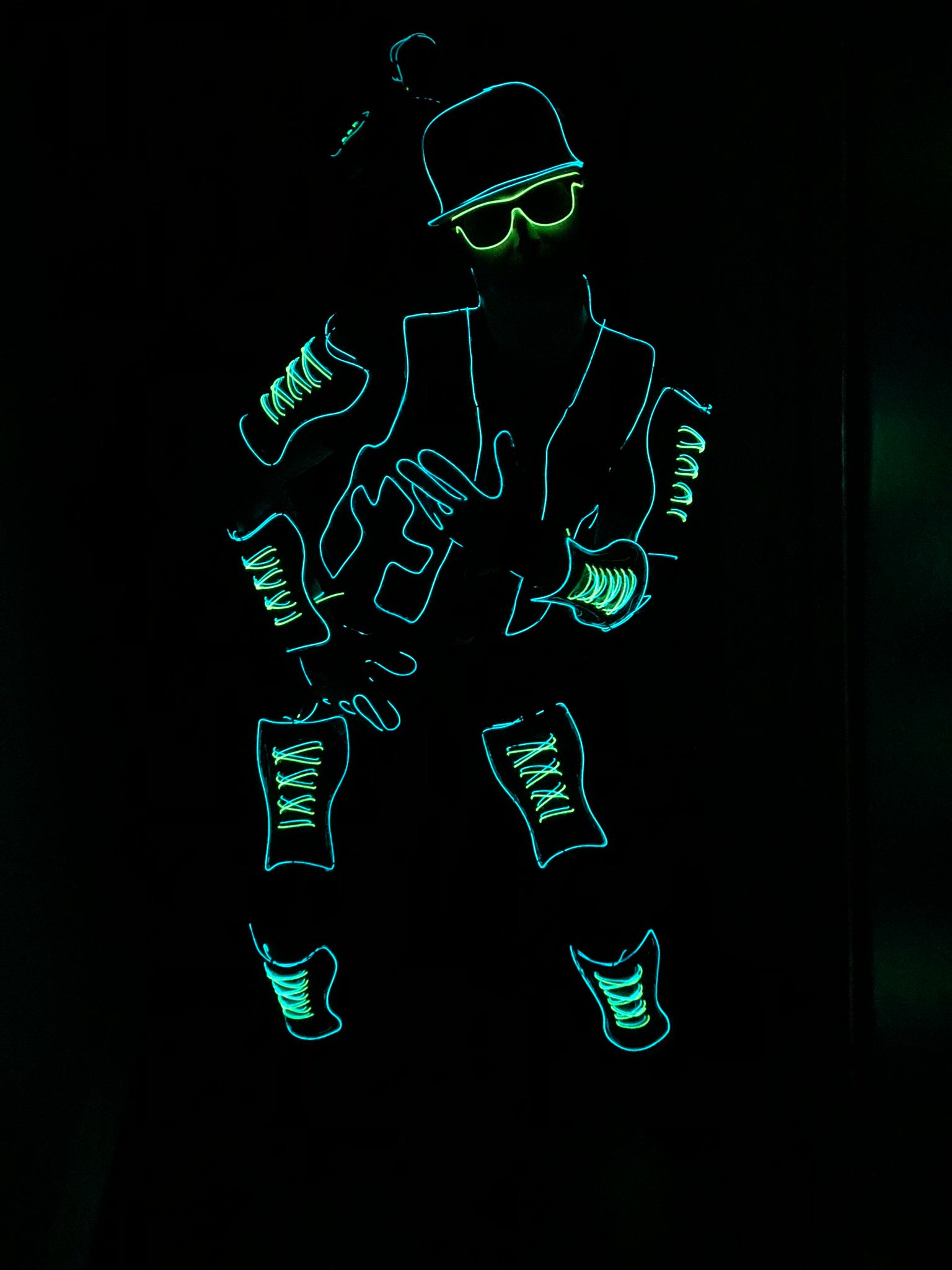 EL Wire Deluxe Light Suit